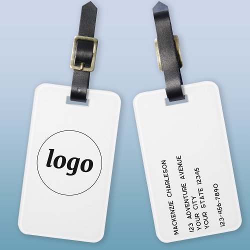 Logo Minimalist Business Luggage Tag