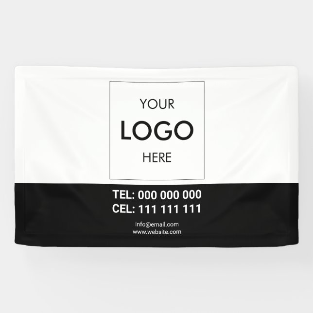 Logo Minimalist Modern Business Banner (Horizontal)