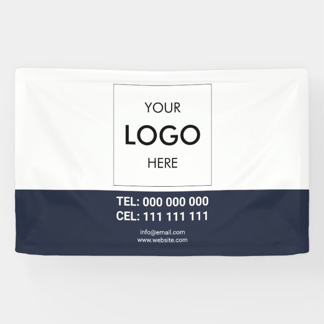 Logo Minimalist Modern Business Banner (Horizontal)
