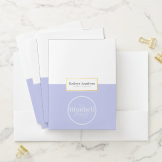 LOGO modern business BLUEBELL BEAUTY Pocket Folder