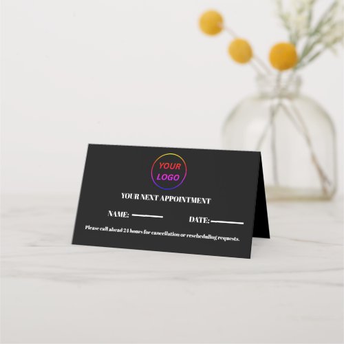Logo Modern Professional Appointment Card