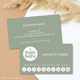 Logo Modern Professional Discount Royalty Card