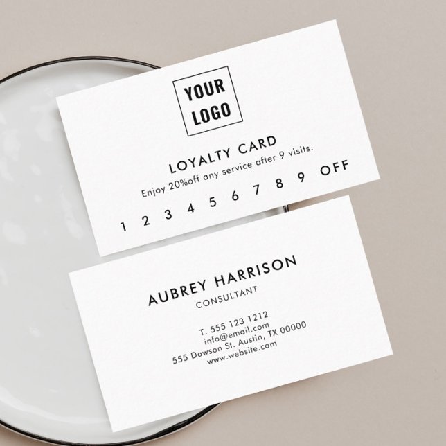 Logo Modern Professional Loyalty Card (Creator Uploaded)