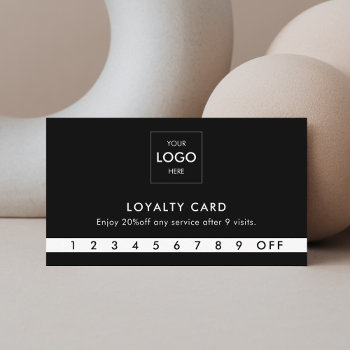 Logo Modern Professional Loyalty Card by CrispinStore at Zazzle