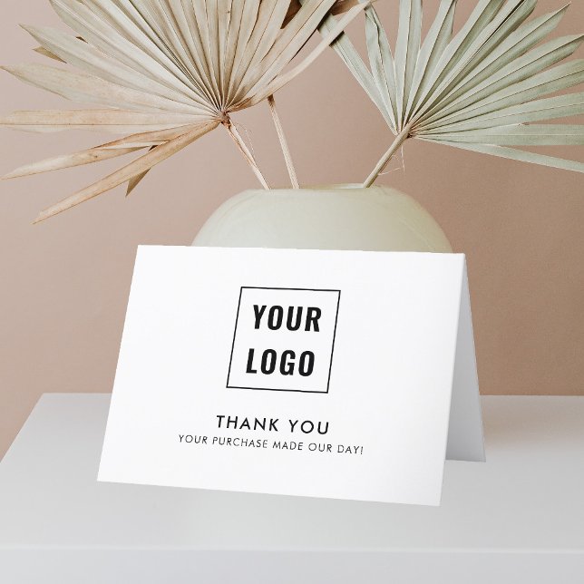 Logo Modern Professional Thank You Card (Creator Uploaded)