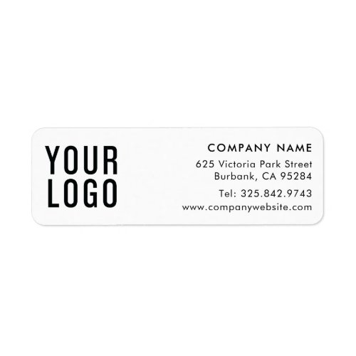 Logo Modern Simple Business Return Address Label