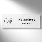 Logo Modern Simple Clean White Chic Magnet Title