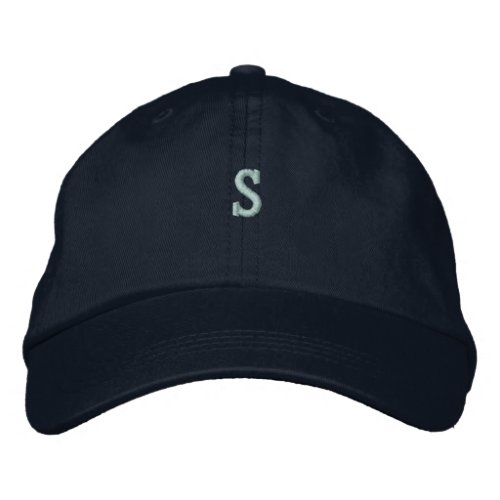 Logo Monogram S Initial Personalized Hats Caps