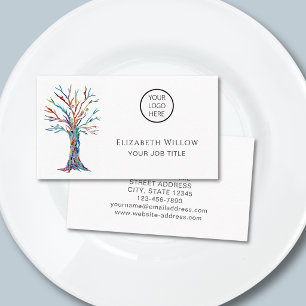 Logo Mosaic Tree Business Card