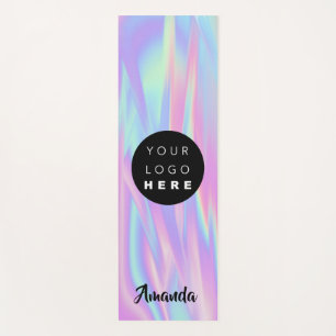 Logo Name Company Holographic Promotional Yoga Mat
