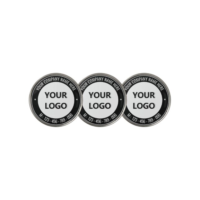 Logo Name Info Promotional Golf Ball Marker (3 Up)