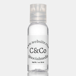 logo name letter company social media website simp hand sanitizer