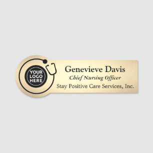 Logo Name Tag Nursing Business Employee Badge