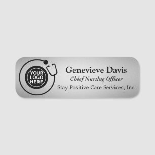 Logo Name Tag Nursing Business Employee Badge