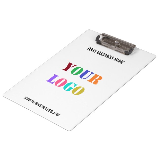 Logo Name Website Clipboard Business Promotional (Angled)