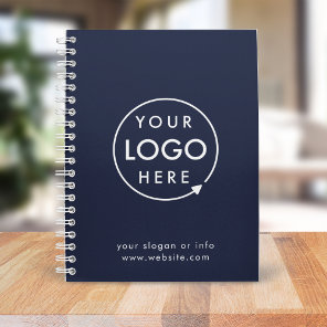 Logo Navy | Business Corporate Company Minimalist Notebook