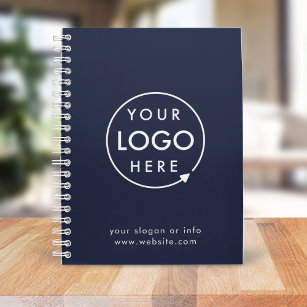 Logo Navy   Business Corporate Company Minimalist Notebook
