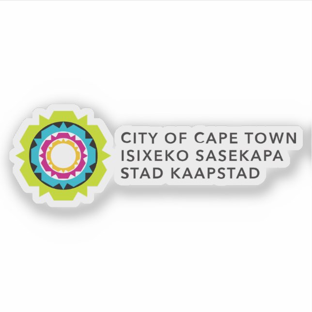 Logo of Cape Town, the Republic of South Africa Sticker (Front)