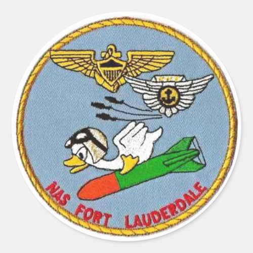 Logo of NAS Fort Lauderdale Classic Round Sticker