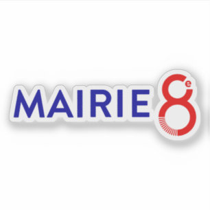 Logo of the 8th arrondissement of Paris, France Sticker