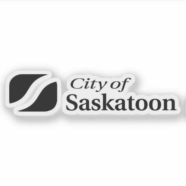Logo of the city of Saskatoon, Saskatchewan,Canada Sticker (Front)