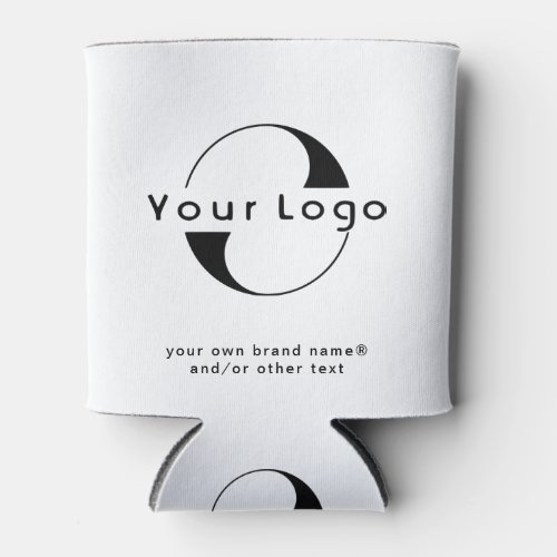 Logo on Clean  Black Text Company Business Can Co Can Cooler