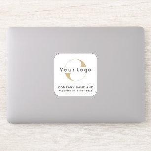 Logo on Off white square Laptop Business Vinyl Sti Sticker