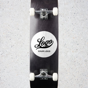 Logo on Vinyl circle Skateboard Business Bumper St Sticker