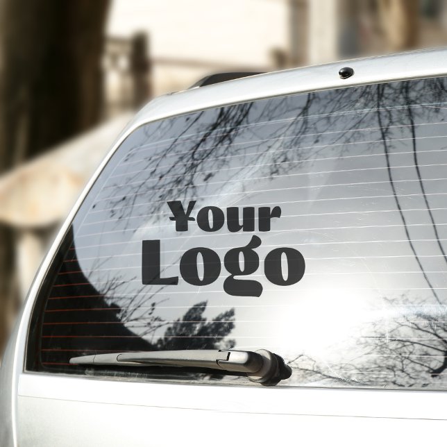Logo on Vinyl rectangle Business Bumper Car Window Sticker (Creator Uploaded)