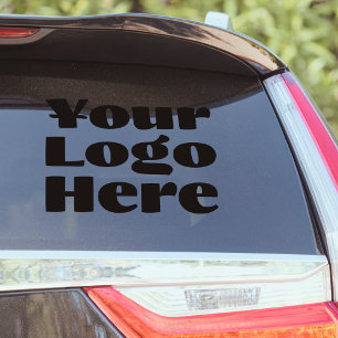 Logo on Vinyl square Business Bumper Car Window Sticker
