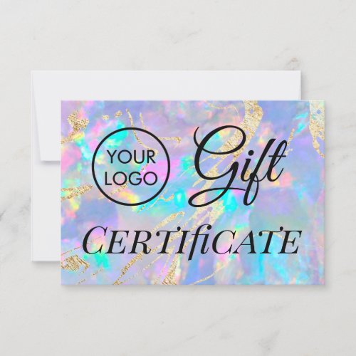 logo opal gift certificate