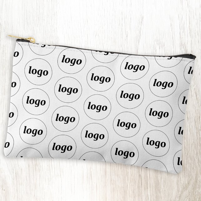 Logo Pattern Business Promotional Branding Accessory Pouch (Logo pattern business promotional cosmetic stationery or accessory zip pouch)