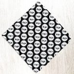 Logo Pattern Business Promotional Branding Black Bandana<br><div class="desc">Add your own logo to this simple tiling pattern for a promotional product for your business.  Wear them yourself,  give them to your dog,  to your staff and employees as part of their uniform,  or to your customers and clients and their pets. Great for trade shows and corporate events.</div>