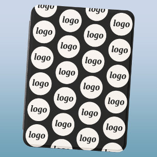 Logo Pattern Business Promotional Branding Black Kindle Cover