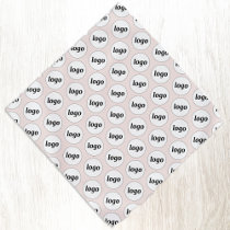 Logo Pattern Business Promotional Branding Pink Bandana