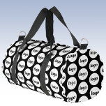 Logo Pattern Promotional Business Black Duffle Bag<br><div class="desc">Add your own logo to this design.  Minimalist and professional.  Great for a promotional product for your employees,  staff,  clients and customers. Ideal for trade shows,  travel,  corporate or sporting events and giveaways. For other versions,  see the collection.</div>