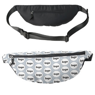 Logo Pattern Promotional Business Blue Fanny Pack