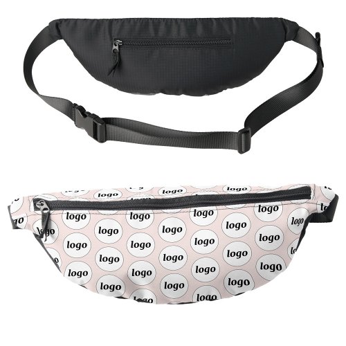 Logo Pattern Promotional Business Blush Pink Fanny Pack