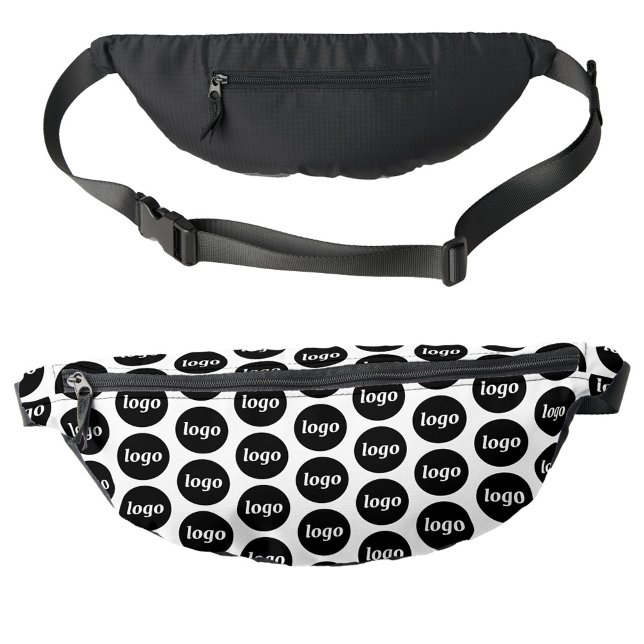 Logo Pattern Promotional Business Fanny Pack (Logo pattern business promotional branding fanny pack bag)