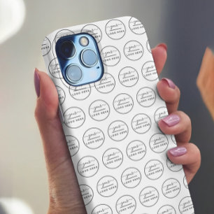 Logo Pattern Simple Logo Template iPhone Case