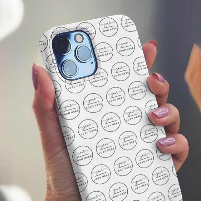 Logo Pattern Simple Logo Template iPhone Case (Creator Uploaded)