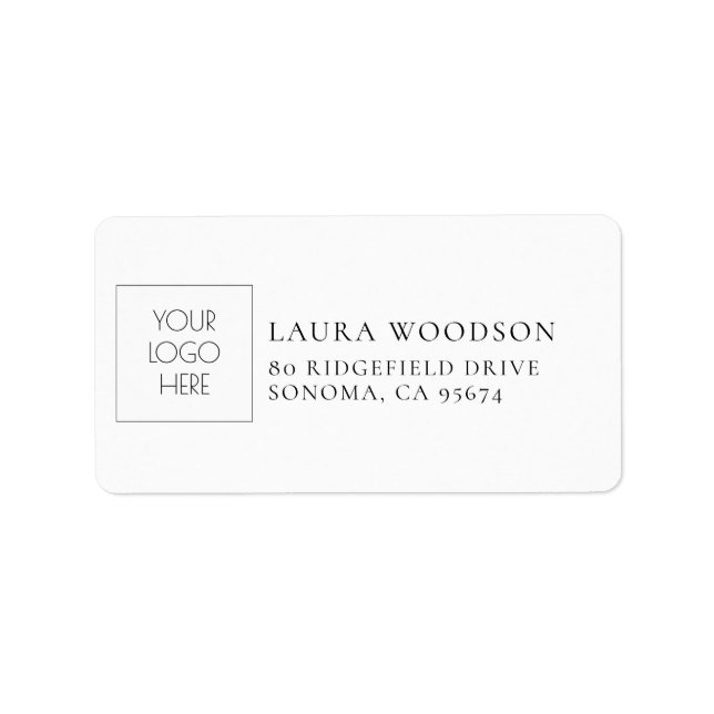 Logo Personalized Address Label (Front)