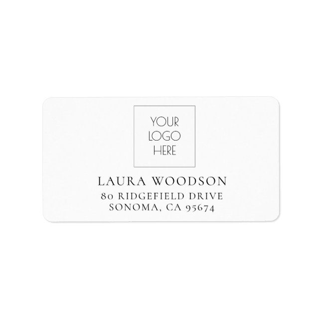 Logo Personalized Address Label (Front)