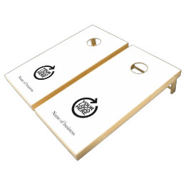 Logo Personalized Business Cornhole Set