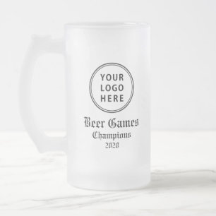 Logo Personalized Event Frosted Glass Beer Mug