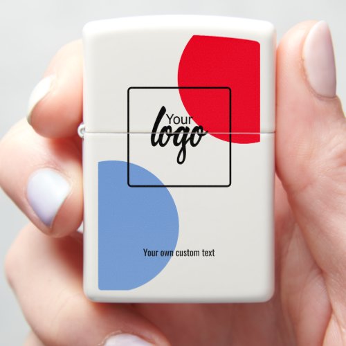 Logo Personalized Red White and Blue Zippo Lighter