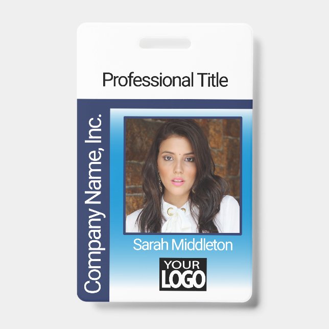 Logo Photo Badge - Blue (Front)