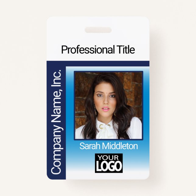 Logo Photo Badge - Blue (Front)