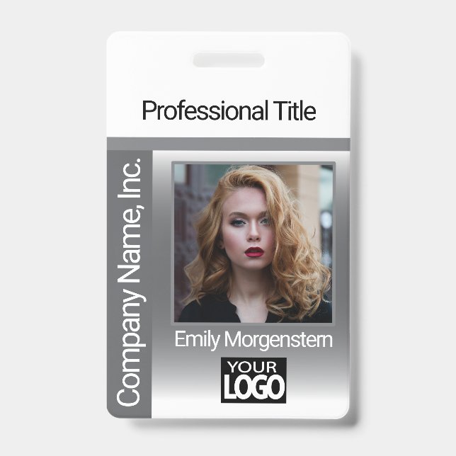 Logo Photo Badge - Gray (Front)