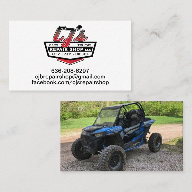 Logo & Photo  Business Card (Front/Back)